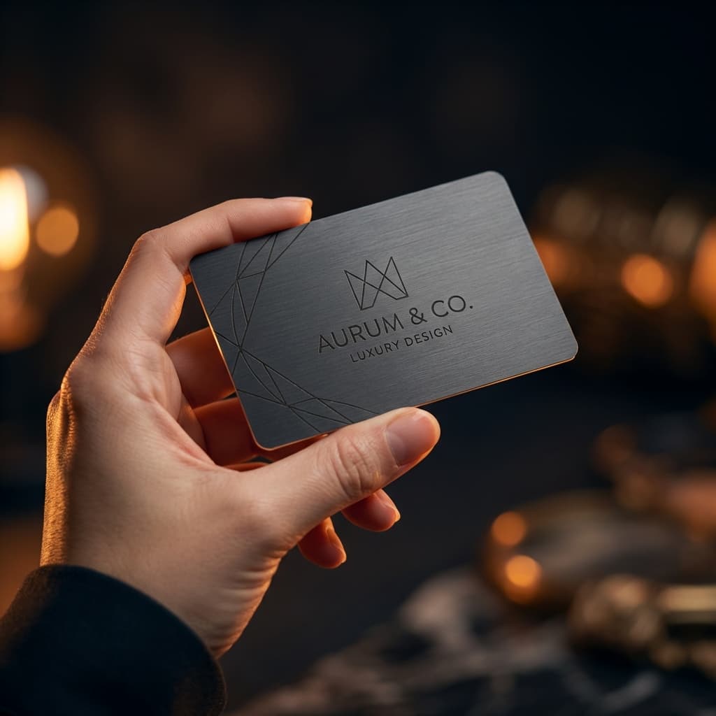 Tarjeta de Metal Kards — Serie Premium con grabado láser